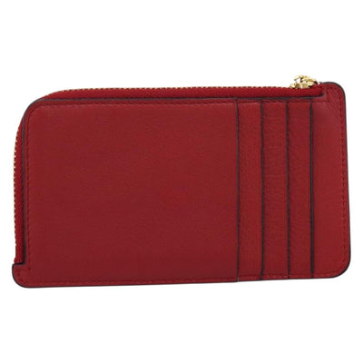 LOEWE x Studio Ghibli Spirited Away No-Face Card Case Leather Red Auth 167558M - 0