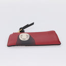 LOEWE x Studio Ghibli Spirited Away No-Face Card Case Leather Red Auth 167558M-6