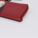 LOEWE x Studio Ghibli Spirited Away No-Face Card Case Leather Red Auth 167558M-7