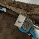 GUCCI x Doraemon Short Pants Silk ""44"" Brown Blue Auth 167559SAM-15