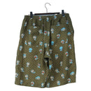 GUCCI x Doraemon Short Pants Silk ""44"" Brown Blue Auth 167559SAM-2
