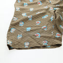 GUCCI x Doraemon Short Pants Silk ""44"" Brown Blue Auth 167559SAM-5