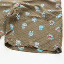 GUCCI x Doraemon Short Pants Silk ""44"" Brown Blue Auth 167559SAM-6