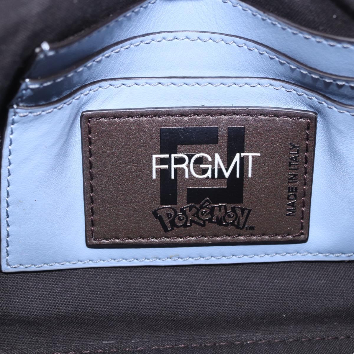 FENDI x FRGMT x POKEMON Dratini Shoulder Bag PVC Brown 8BS073 Auth
