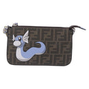 FENDI x FRGMT x POKEMON Dratini Shoulder Bag PVC Brown 8BS073 Auth 167561SM-2