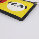 DOLCE&GABBANA × Jujutsu Kaisen Panda Card Case Leather Black Yellow Auth 167563M-15
