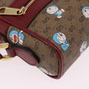 GUCCI x Doraemon Micro GG Shoulder Bag PVC Brown Gold Tone 647784 Auth 167564SAM-10