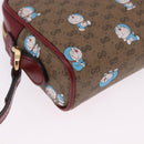 GUCCI x Doraemon Micro GG Shoulder Bag PVC Brown Gold Tone 647784 Auth 167564SAM-12