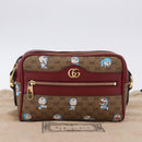 GUCCI x Doraemon Micro GG Shoulder Bag PVC Brown Gold Tone 647784 Auth 167564SAM-27