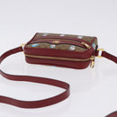 GUCCI x Doraemon Micro GG Shoulder Bag PVC Brown Gold Tone 647784 Auth 167564SAM-6