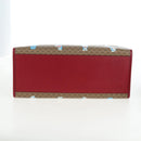 GUCCI x Doraemon Micro GG Hand Bag PVC 2way Brown Gold Tone 653952 Auth 167569SM-12