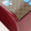 GUCCI x Doraemon Micro GG Hand Bag PVC 2way Brown Gold Tone 653952 Auth 167569SM-13