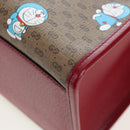 GUCCI x Doraemon Micro GG Hand Bag PVC 2way Brown Gold Tone 653952 Auth 167569SM-14