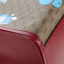GUCCI x Doraemon Micro GG Hand Bag PVC 2way Brown Gold Tone 653952 Auth 167569SM-15