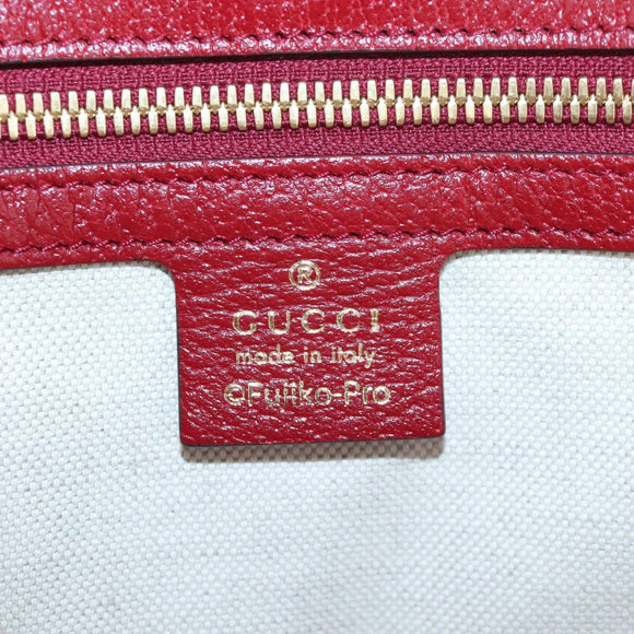 GUCCI x Doraemon Micro GG Hand Bag PVC 2way Brown Gold Tone 653952 Auth 167569SM