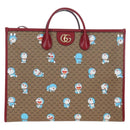 GUCCI x Doraemon Micro GG Hand Bag PVC 2way Brown Gold Tone 653952 Auth 167569SM-2