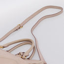 Miu Miu Hand Bag Leather 2way Pink Gold Tone Auth 167571A-10