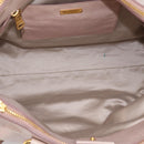 Miu Miu Hand Bag Leather 2way Pink Gold Tone Auth 167571A-19