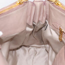 Miu Miu Hand Bag Leather 2way Pink Gold Tone Auth 167571A-21
