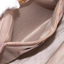 Miu Miu Hand Bag Leather 2way Pink Gold Tone Auth 167571A-23