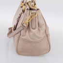 Miu Miu Hand Bag Leather 2way Pink Gold Tone Auth 167571A-5
