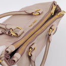 Miu Miu Hand Bag Leather 2way Pink Gold Tone Auth 167571A-6