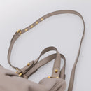 Miu Miu Hand Bag Leather 2way Gray Gold Tone Auth 167574V-15