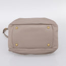 Miu Miu Hand Bag Leather 2way Gray Gold Tone Auth 167574V-5