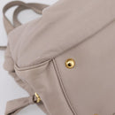 Miu Miu Hand Bag Leather 2way Gray Gold Tone Auth 167574V-16