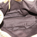 Miu Miu Matelasse Hand Bag Leather 2way Yellow Gold Tone Auth 167575V-10