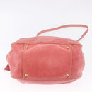 Miu Miu Hand Bag Leather 2way Pink Gold Tone Auth 167576A-5