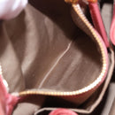 Miu Miu Hand Bag Leather 2way Pink Gold Tone Auth 167576A-24