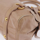 Miu Miu Hand Bag Leather 2way Pink Gold Tone Auth 167577V-16