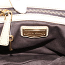 Miu Miu Hand Bag Leather 2way Beige Gold Tone Auth 167578A-23