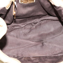 Miu Miu Hand Bag Leather 2way Beige Gold Tone Auth 167578A-10