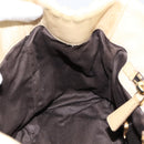 Miu Miu Hand Bag Leather 2way Beige Gold Tone Auth 167578A-25
