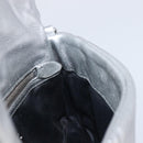 Miu Miu Shoulder Bag Leather Silver Auth 167579A-21