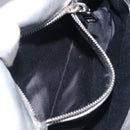 Miu Miu Shoulder Bag Leather Silver Auth 167579A-24