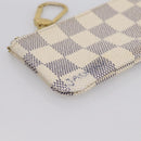 LOUIS VUITTON Damier Azur Pochette Cles Coin Purse N62659 LV Auth 167583-14