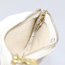 LOUIS VUITTON Damier Azur Pochette Cles Coin Purse N62659 LV Auth 167583-19