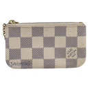 LOUIS VUITTON Damier Azur Pochette Cles Coin Purse N62659 LV Auth 167583-13