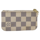 LOUIS VUITTON Damier Azur Pochette Cles Coin Purse N62659 LV Auth 167583-2