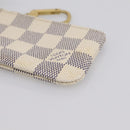 LOUIS VUITTON Damier Azur Pochette Cles Coin Purse N62659 LV Auth 167583-8
