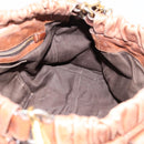Miu Miu Hand Bag Leather 2way Brown Gold Tone Auth 167587V-23