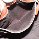 Miu Miu Hand Bag Leather 2way Brown Gold Tone Auth 167587V-26