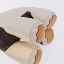 LOUIS VUITTON Monogram Dudu Oscar Stuffed Dog Leather Beige GI0251 Auth 167589A-16