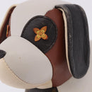 LOUIS VUITTON Monogram Dudu Oscar Stuffed Dog Leather Beige GI0251 Auth 167589A-10