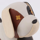 LOUIS VUITTON Monogram Dudu Oscar Stuffed Dog Leather Beige GI0251 Auth 167589A-11