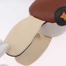 LOUIS VUITTON Monogram Dudu Oscar Stuffed Dog Leather Beige GI0251 Auth 167589A-19