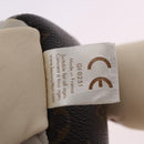 LOUIS VUITTON Monogram Dudu Oscar Stuffed Dog Leather Beige GI0251 Auth 167589A-12